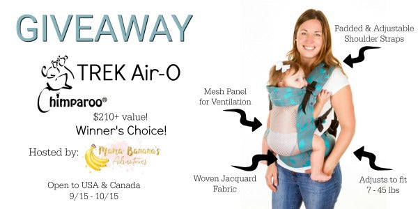 Chimparoo TREK Air-O Giveaway USA/Canada ends 10/15