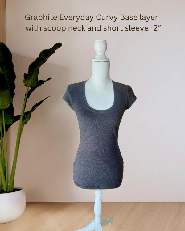 Mérinos personnalisé : T-shirt couche de base adulte CURVY