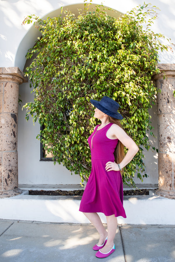 Maillot mérinos personnalisé : robe ajustée et évasée pour adulte (options d'encolure, de manches et de longueur)
