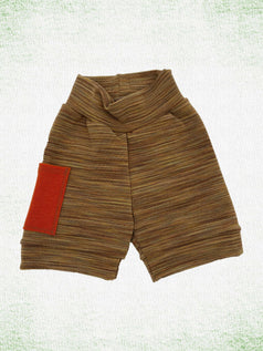 Groß: HOSE Länge Shorts + Tasche (Sediment + Herbstblatt)
