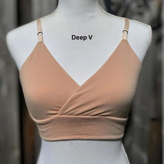 Adjustable shoulder strap bra. (Double Overlap, Deep V, and Plunge)