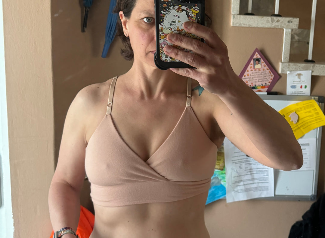 Adjustable shoulder strap bra. (Double Overlap, Deep V, and Plunge)