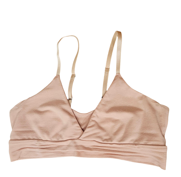 Adjustable shoulder strap bra. (Double Overlap, Deep V, and Plunge)