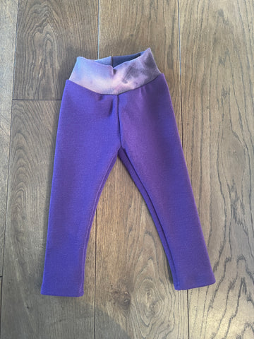 2y: leggings in patrician purple + purple batik