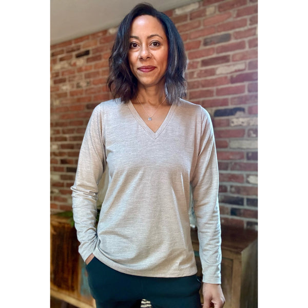 V-neck (sleeve and fit options)