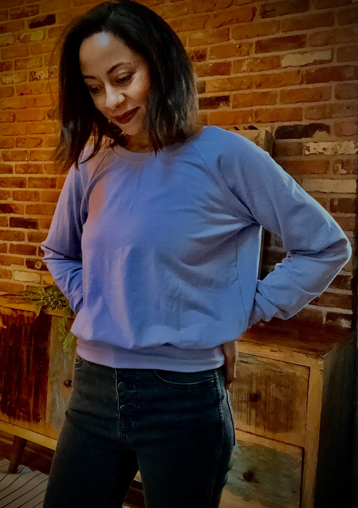 Relaxed Fit Raglan Shirt (sleeve, length, hood, pocket options)