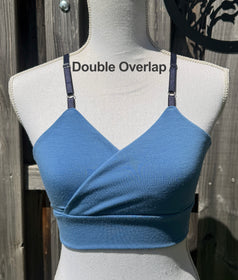 Adjustable shoulder strap bra. (Double Overlap, Deep V, and Plunge)