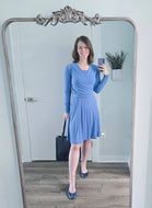 woman in riverbend crop riviera blue