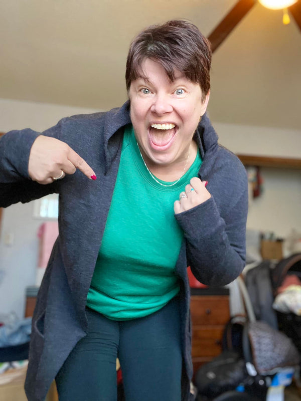 Interlock/Merino Jersey: Fairy Tale Cardigan