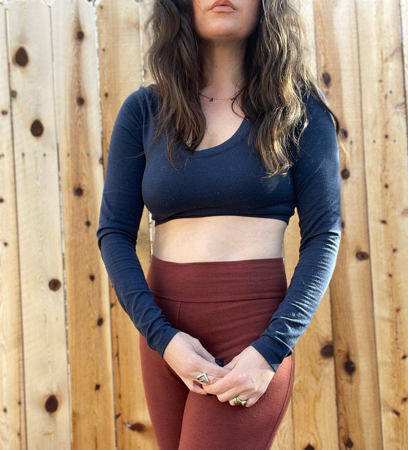 humbird half shirt long sleeve in Root