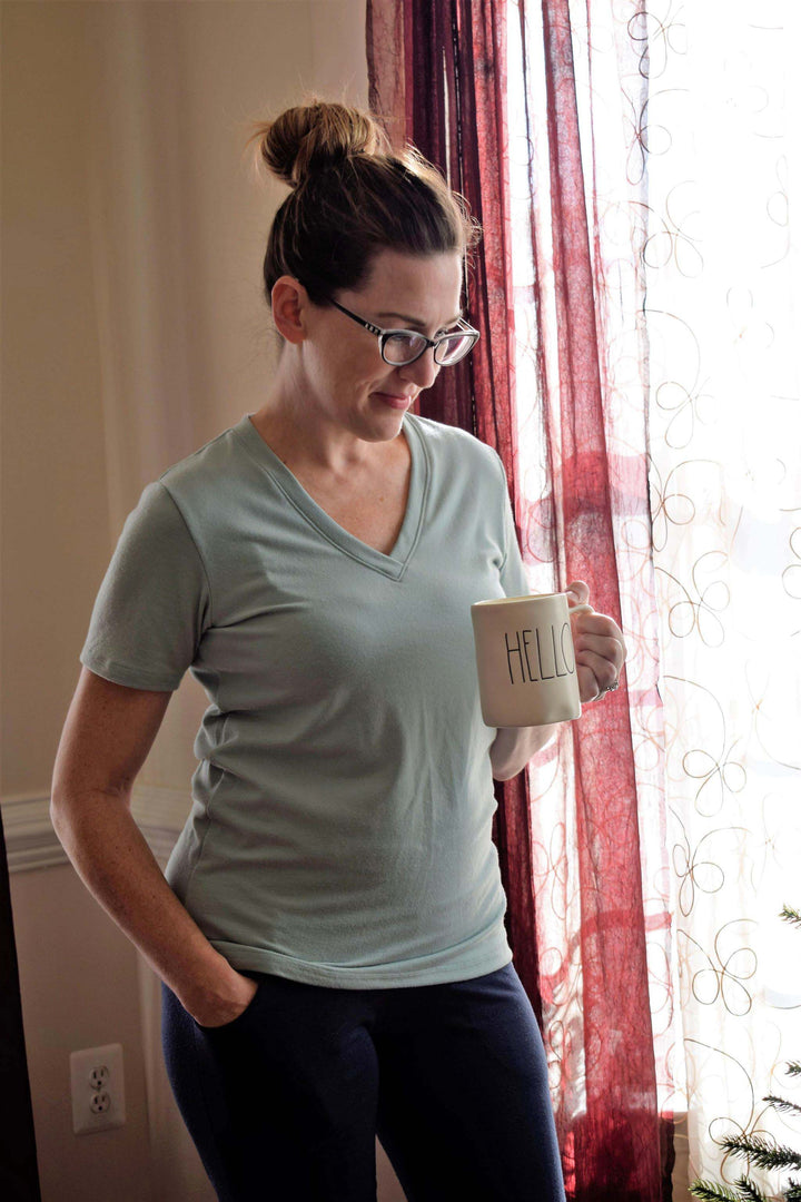 V-neck (sleeve and fit options)