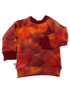 Ready to Ship Merino Interlock: Relaxed Fit Raglan (Fire + Brickhouse 2/3y)