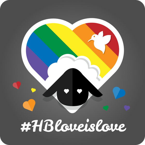#HBloveislove stickers/magnets/pins