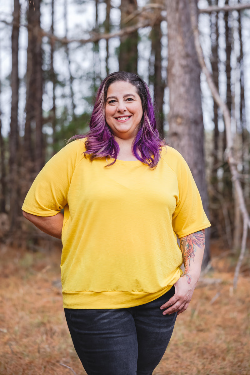 Slouchy Raglan (hemline, sleeve, and neckline options)