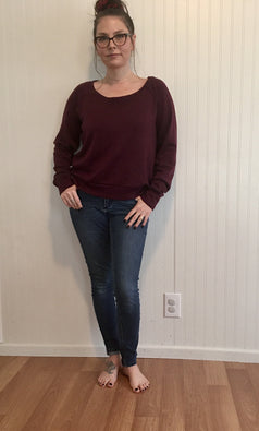 Slouchy Raglan (hemline, sleeve, and neckline options)