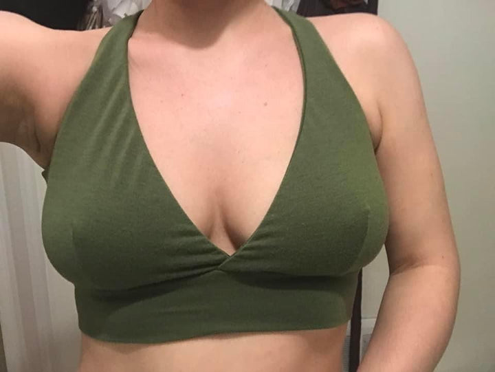 Maillot mérinos personnalisé : soutien-gorge plongeant 