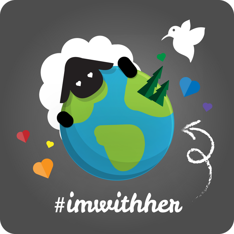#imwithher stickers/magnets