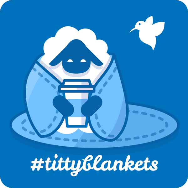 #tittyblankets magnets/pins